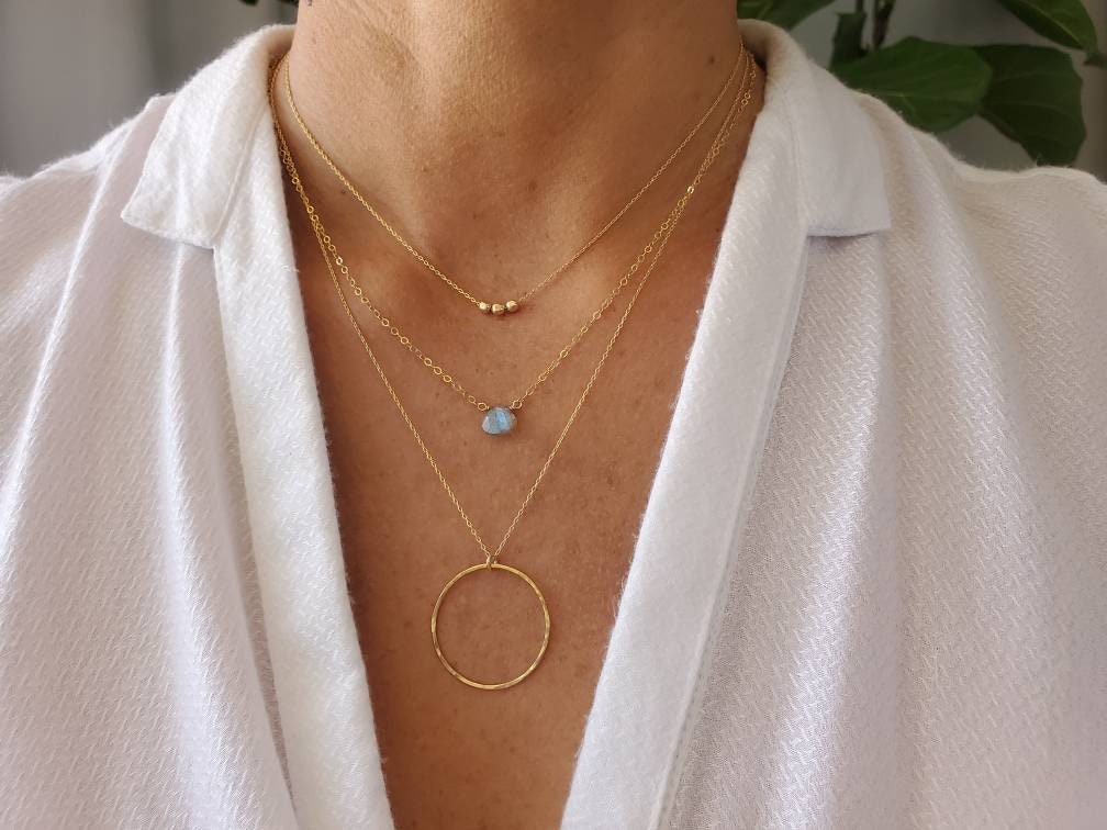 Gold necklaces for layering deals