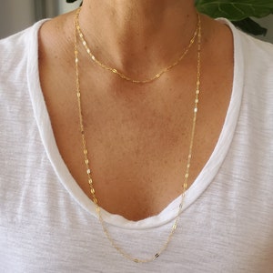 Long Layering Necklace, Double, Triple, Wrap, Layering Necklace, Long, Wrap Necklace, Gold, Silver, Dainty, Delicate, Minimalist, Necklace image 7