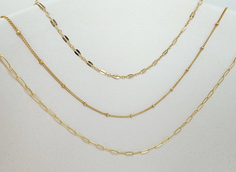 Double Necklace Set, Gold, Silver, Set of 2, Layering Necklaces, Necklace Set, Layered Set, Delicate, Dainty, Minimalist, Two Necklaces image 7