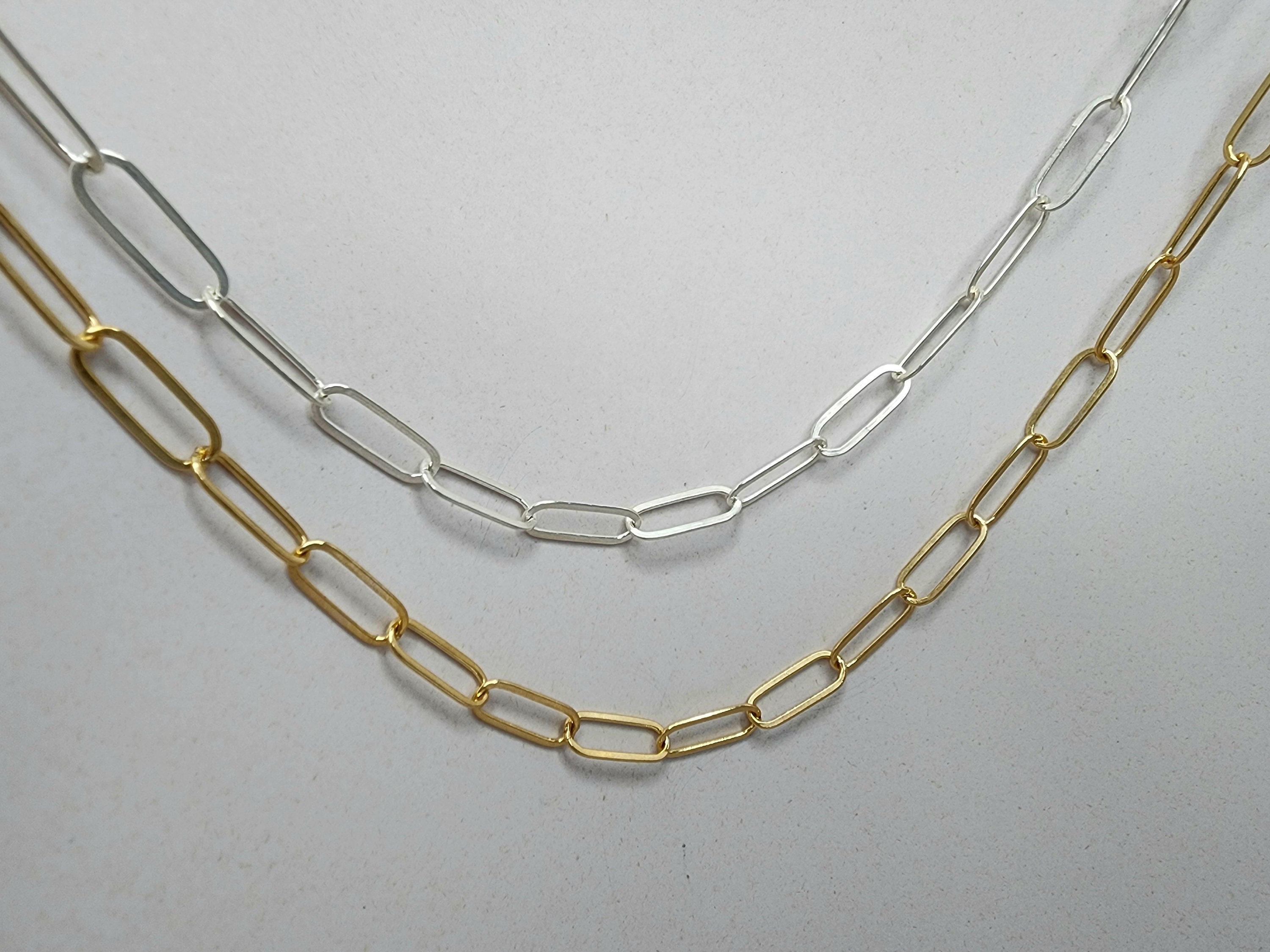 Layered Necklace Set, Set of 3, 14k Gold Filled, Sterling Silver,  Minimalist, Paperclip, Coin, Sequin, Chain, Necklace, Gold, Silver, Set