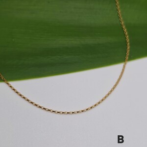 Dainty Gold Chain, 14K Gold Filled, Simple, Chain Only, Delicate, Dainty, Minimalist, Gold Necklace, Choker, Gold Chain B- Rolo Chain