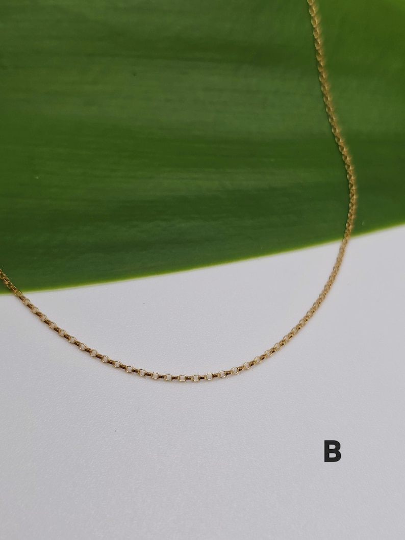 Dainty Gold Chain, 14K Gold Filled, Simple, Chain Only, Delicate, Dainty, Minimalist, Gold Necklace, Choker, Gold Chain B- Rolo Chain