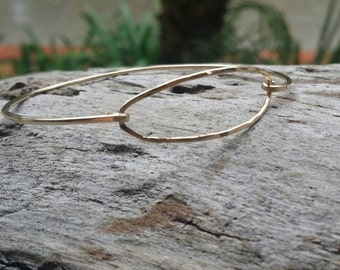 Hammered Bangle, Bracelet, Sterling Silver, or 16K, Gold Fill, Stacking Bangle, Gold Bangle, Silver Bangle, simple bracelet, dainty bracelet