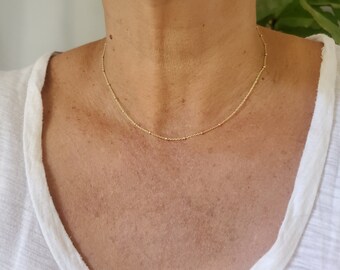 ダブルネックレスセット、2個セット、ゴールドとシルバー、ミックス