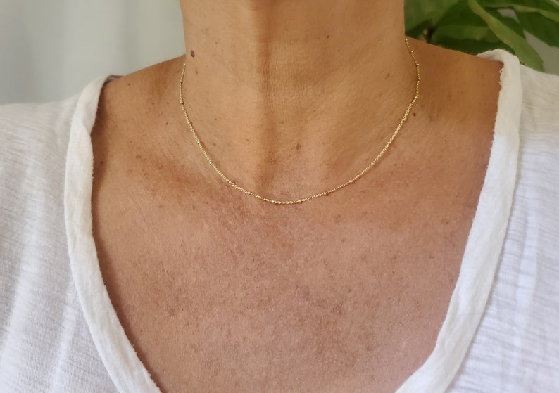 Double Necklace Set, Set of 2, Gold and Silver, Mixed Metal, Two Necklaces, Layering Necklaces, Necklace Set, Layered Set, Delicate, Dainty image 5