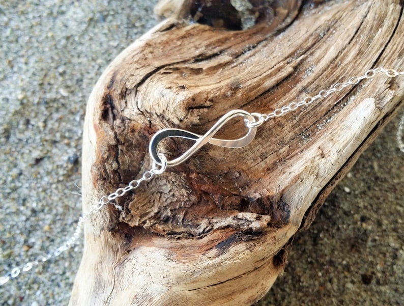 Gold Infinity Necklace, Infinity Pendant, Gold Vermeil Sterling Silver