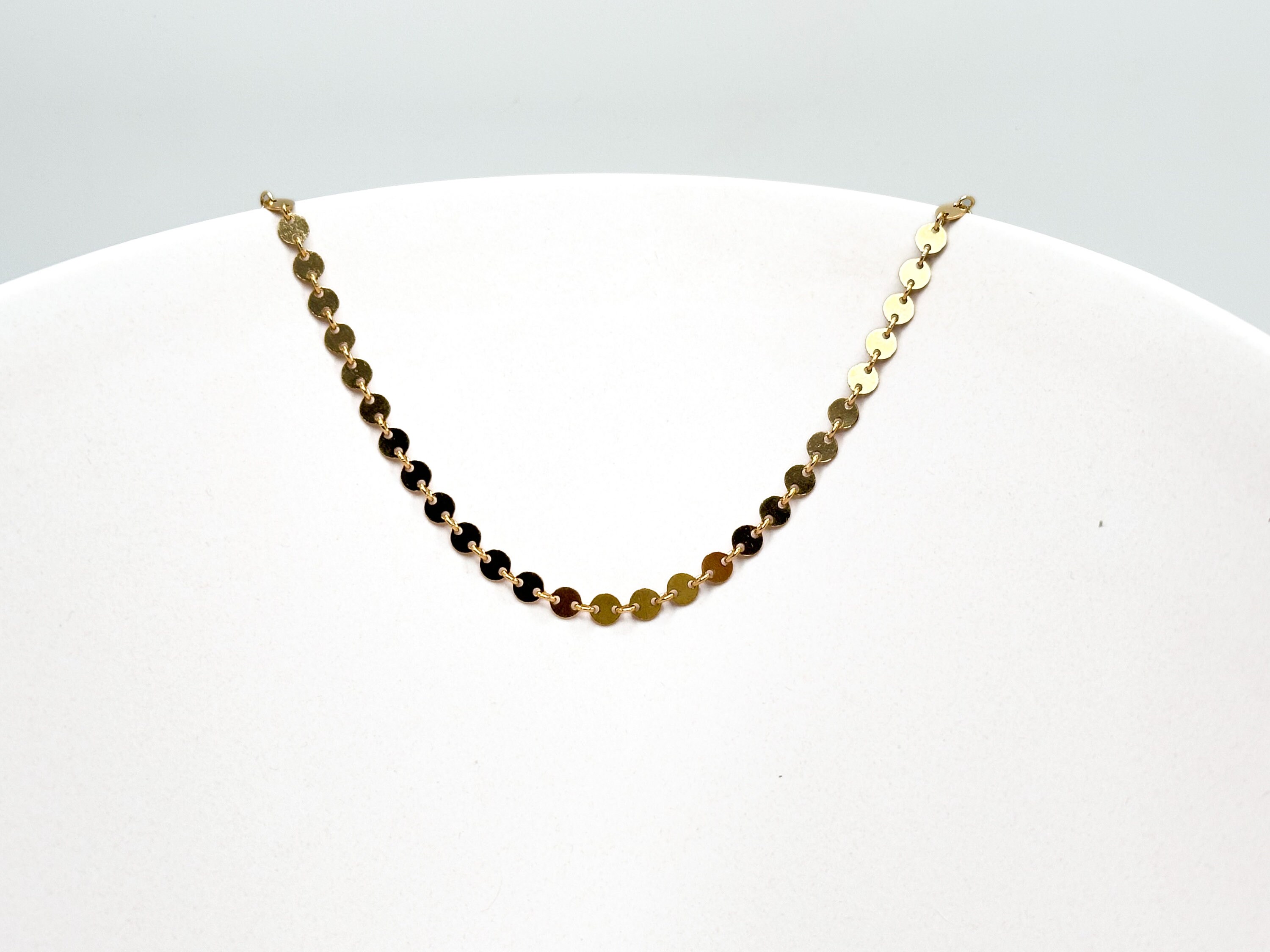 Set Di Collana E Orecchini Realizzato Ad Uncinetto In Color Oro E Rosso - Foto 7