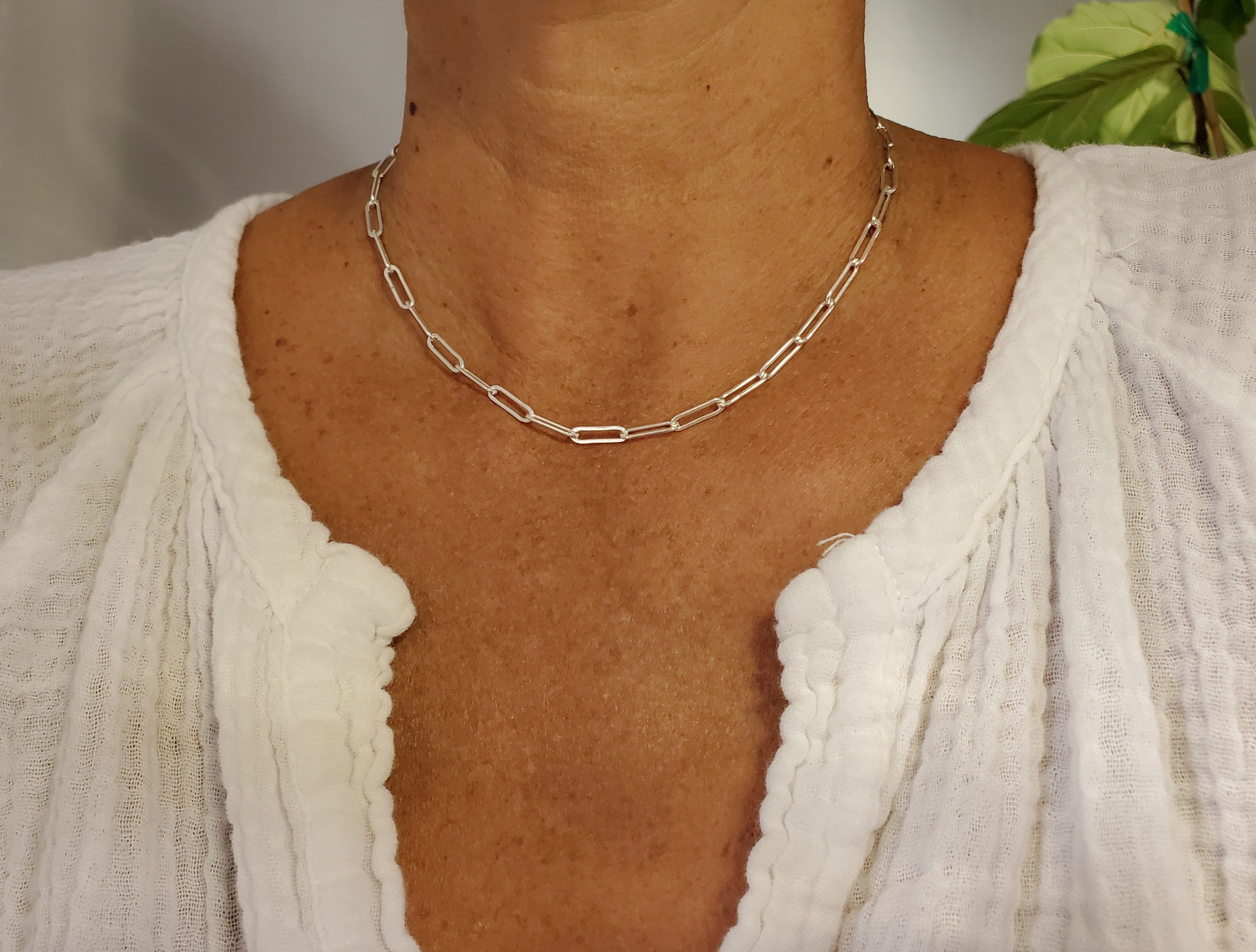 paperclip chain necklace