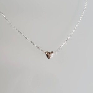 Pequeño collar de corazón de plata de ley, collar de corazón, collar de corazón de plata, cuenta de corazón, plata de ley, delicado, corazón, delicado, collar imagen 4