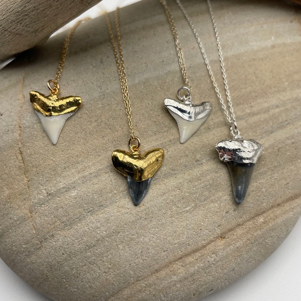 Shark Tooth Necklace, Gold, Silver, Gold Shark Tooth necklace, Silver Shark Tooth Necklace, Genuine Shark Tooth, Dainty, Beach, Ocean, Small