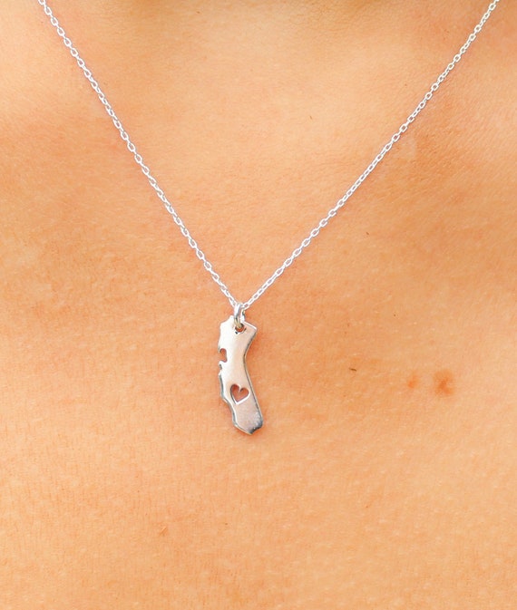 SILVER California LOVE NECKLACE SILVER California LOVE NECKLACE
