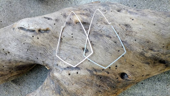 Sterling Silver, or, Gold Fill, Hoop Earrings, Hammered Hoops, Hoop Earrings, Hammered Earrings, Silver, Earrings, geometric, Dainty Hoops