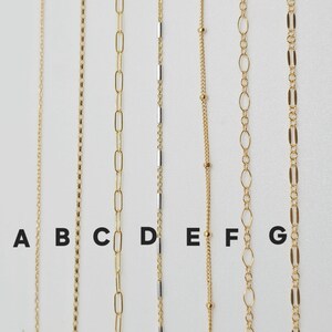 Dainty Gold Chain, 14K Gold Filled, Simple, Chain Only, Delicate, Dainty, Minimalist, Gold Necklace, Choker, Gold Chain image 2