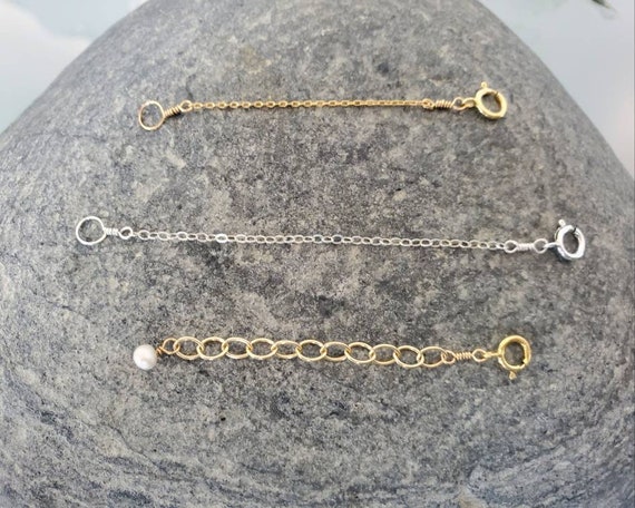 Necklace Extender Bracelet Extender Gold Filled or Sterling Silver -   Hong Kong