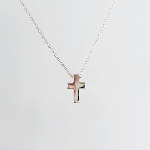 Tiny Sterling Cross Necklace, Sterling Silver, Cross Necklace, Silver Cross, Cross Pendant, Cross Bead, Silver Cross Necklace, Dainty, Tiny image 6