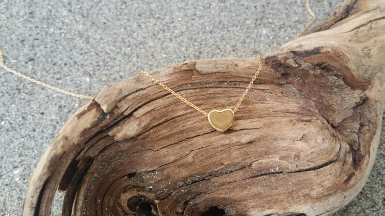 Tiny Necklace Silver Tiny Heart Silver Heart Necklace Silver Necklace Heart Necklace