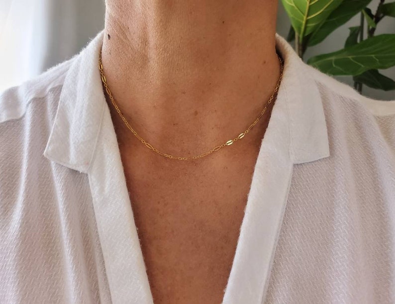 Dainty Layered Necklace Set, Set of 3, Gold, Silver, Three Necklaces, Layering Necklaces, Necklace Set, Layered Set, Dainty, Minimalist image 6