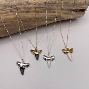 Shark Tooth Necklace, Gold, Silver, Gold Shark Tooth necklace, Silver Shark Tooth Necklace, Genuine Shark Tooth, Dainty, Beach, Ocean, Small