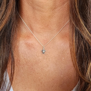 Tiny Silver Sea Turtle Necklace, Sterling Silver, Turtle Necklace, Silver, Sea Turtle, Turtle, Dainty, Sea, Ocean, Beach, Silver Turtle