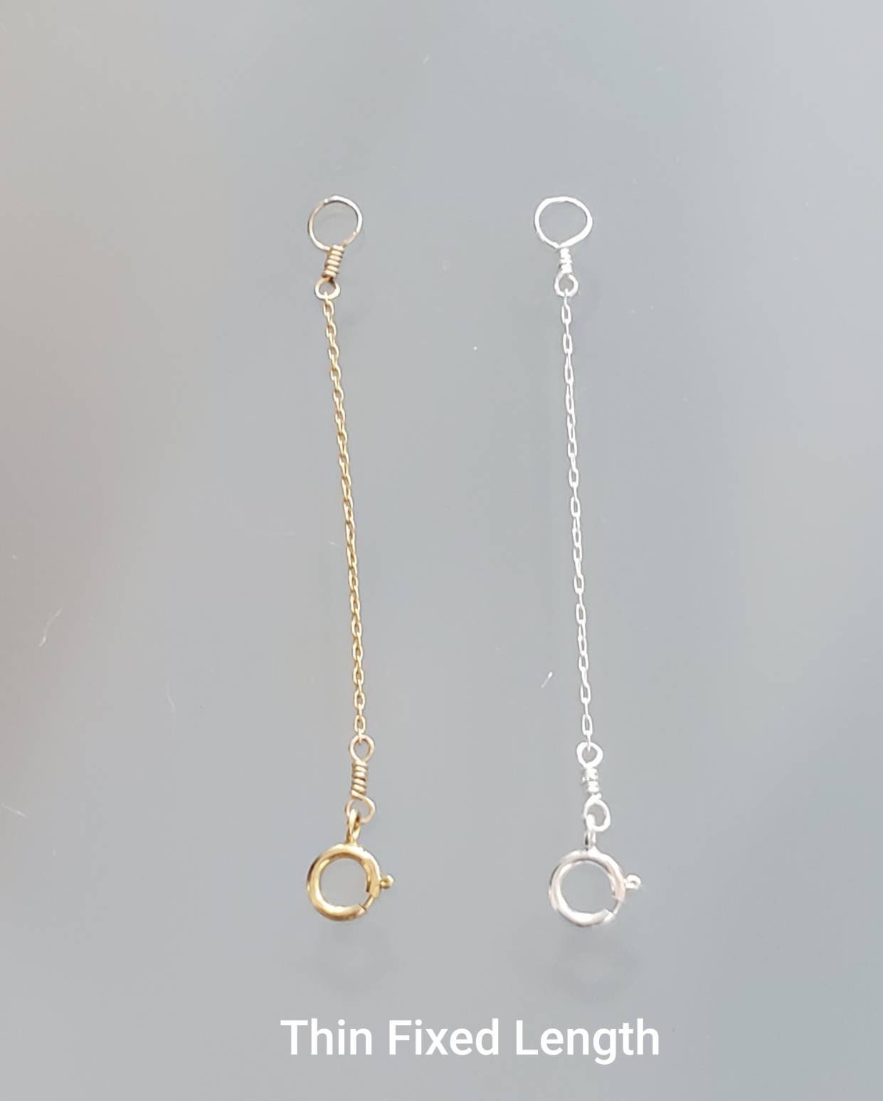Necklace Extender, Sterling Silver, Gold Filled, Extension, Multi Length,  Or, Adjustable, or Fixed, Use on Any Necklace!