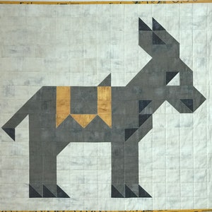 Donkey Quilt - Wall Hanging - 34.5" by 31"