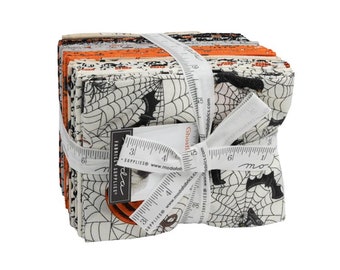 Halloween Fabric Fat Quarter Bundle: Ghostly Greetings by Deb Strain for Moda Fabrics