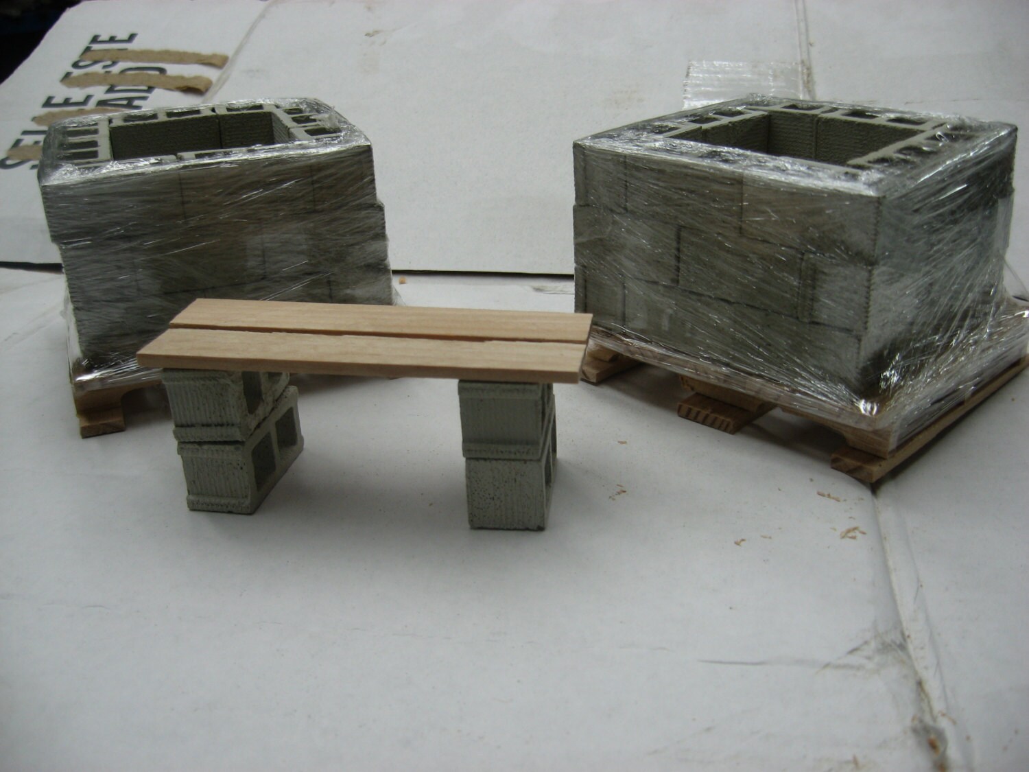 1:12 scale concrete building blocks cinder blocks | Etsy