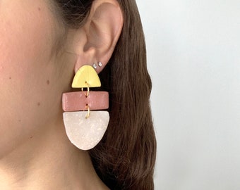 Pastel Glam Stack - Handmade Earrings