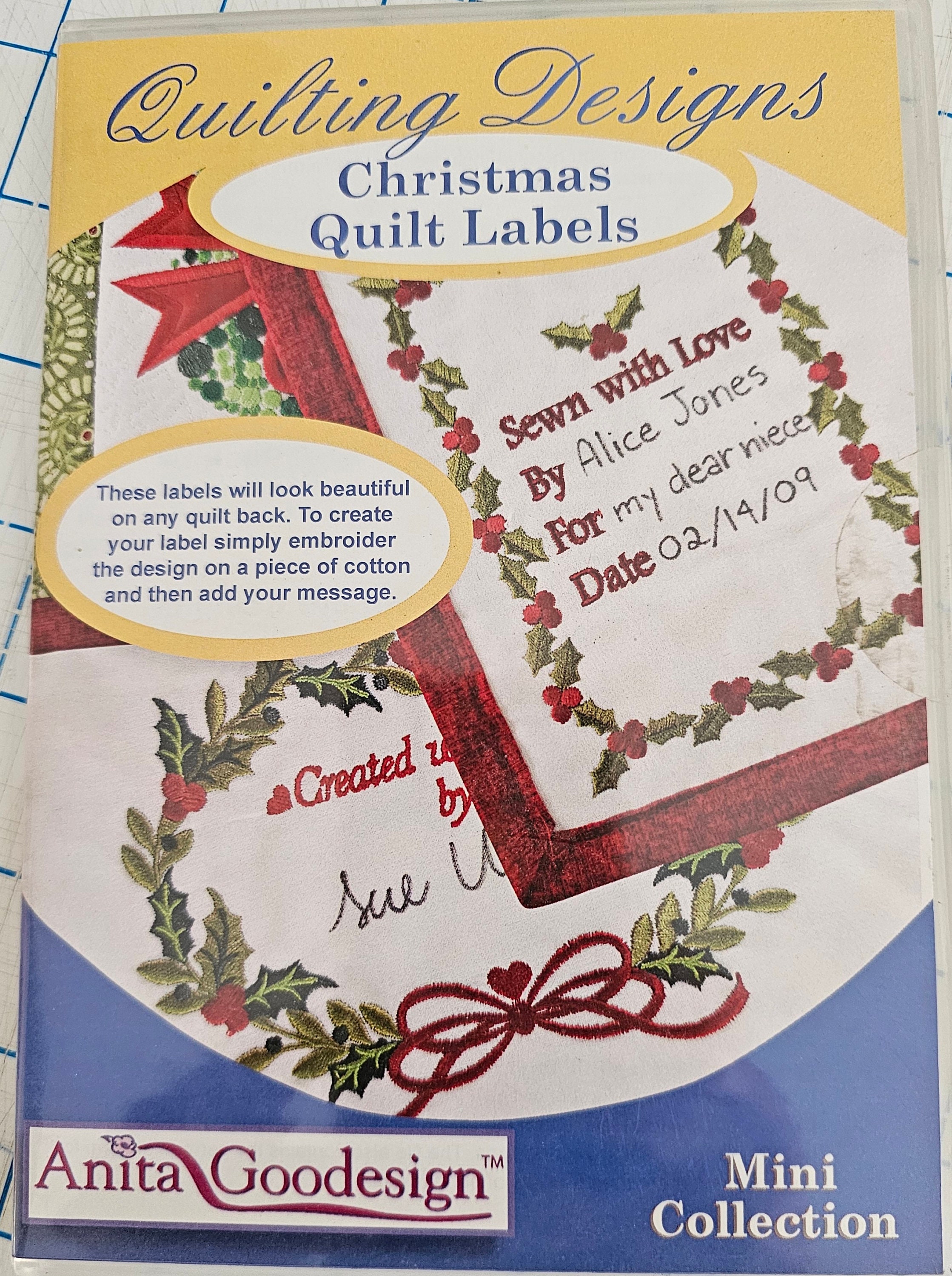 Christmas Quilt Labels — Anita Goodesign
