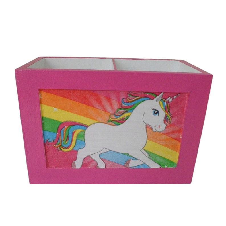 Utensil box pen box unicorn image 1