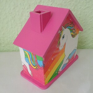 Tirelire maison licorne 10x10x5cm image 4