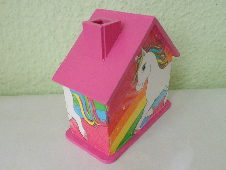 Tirelire maison licorne 10x10x5cm image 4