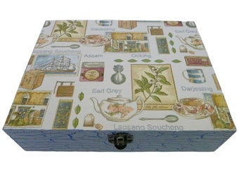 Tea box blue/grey (for tea bags)