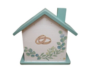 Tirelire maison mariage personnalisée 15 x 8 x 14,5 cm