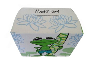 Spardose Frosch 10x8x7cm