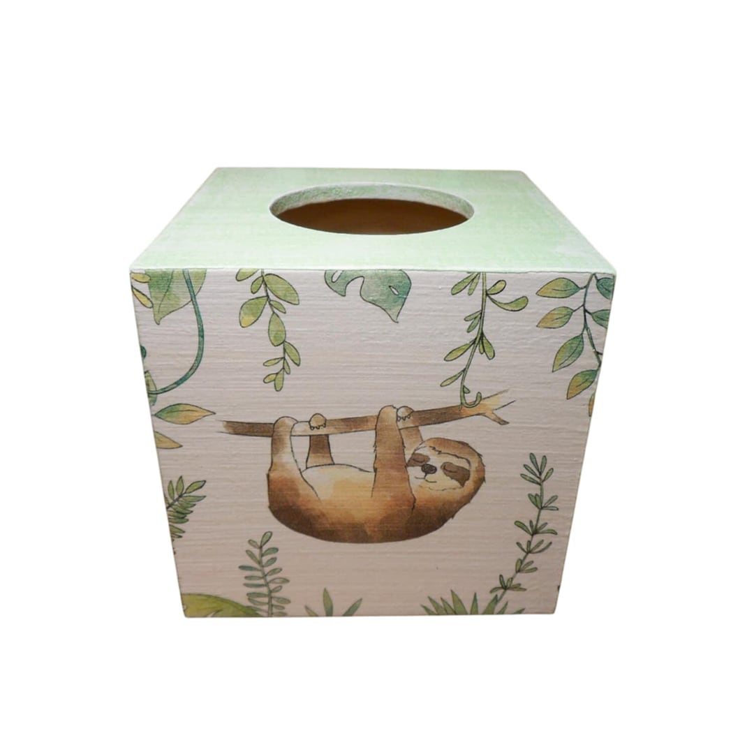 Tissue Box, Cosmetic Tissue Box Sloths - Etsy