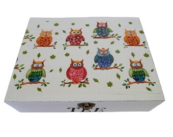 Tea box owls (for tea bags)