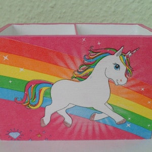Utensil box pen box unicorn image 4