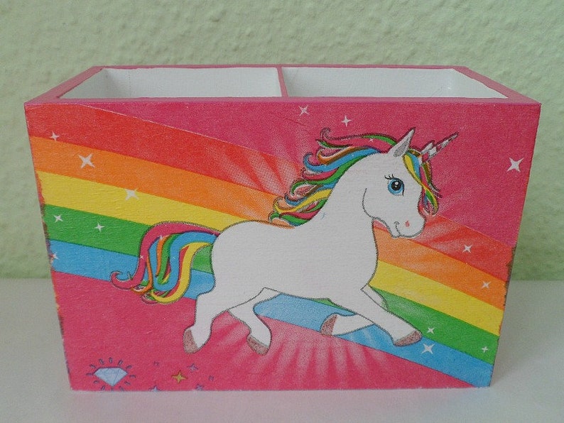 Utensil box pen box unicorn image 4