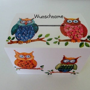 Money box owls 10x8x7cm image 2