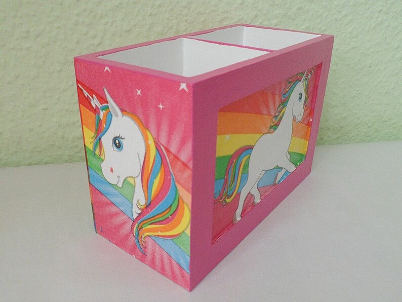 Utensil box pen box unicorn image 3