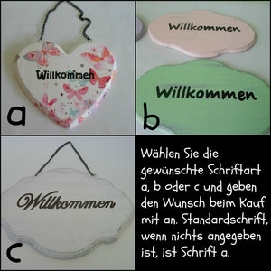 Türschild oval Einhorn Bild 3