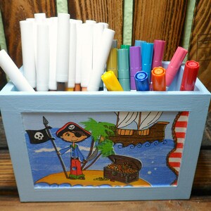 Utensil box pen box pirate image 7