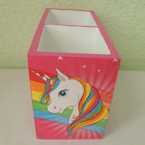 Utensil box pen box unicorn image 5