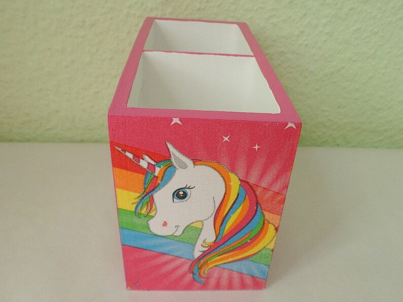 Utensil box pen box unicorn image 5