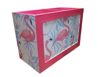 Utensil box pen box flamingo