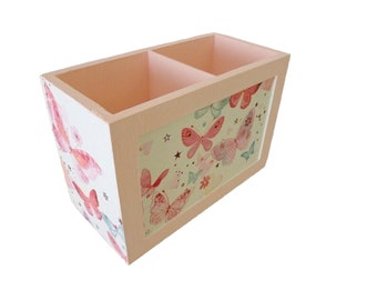 Utensil box pen box butterflies