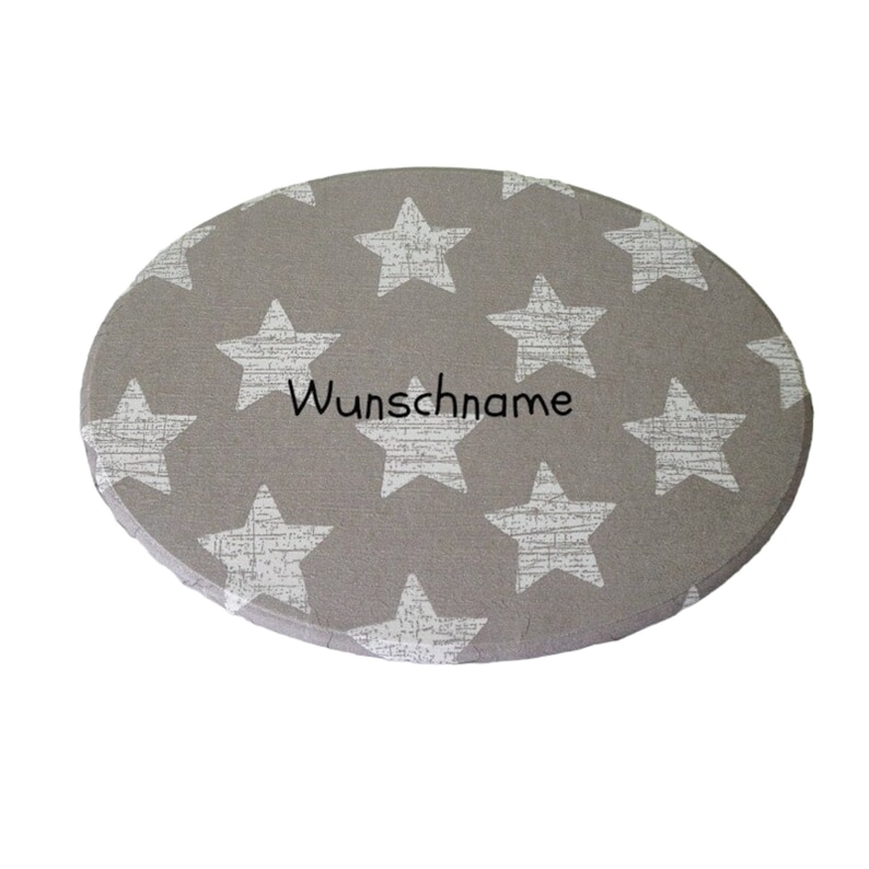 Türschild oval Sterne Bild 1