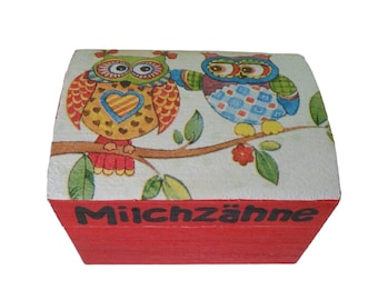 Milk tooth box owl