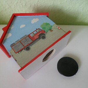 Money box house fire brigade 10x10x5cm image 4